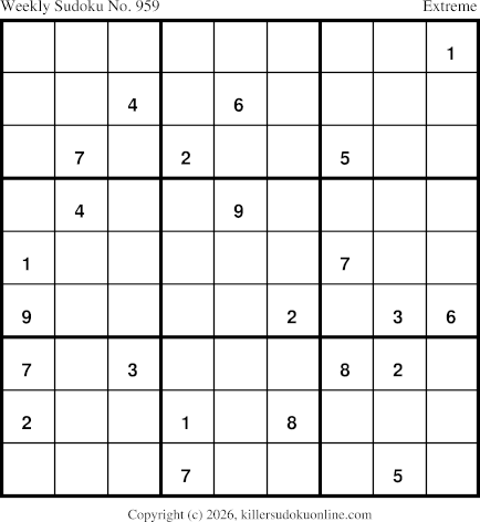 Killer Sudoku for 7/27/2026