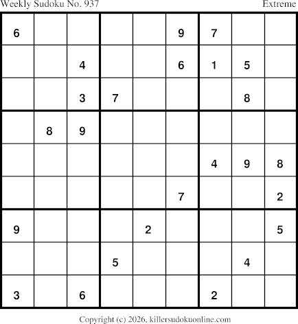Killer Sudoku for 2/23/2026