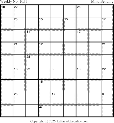 Killer Sudoku for 3/2/2026