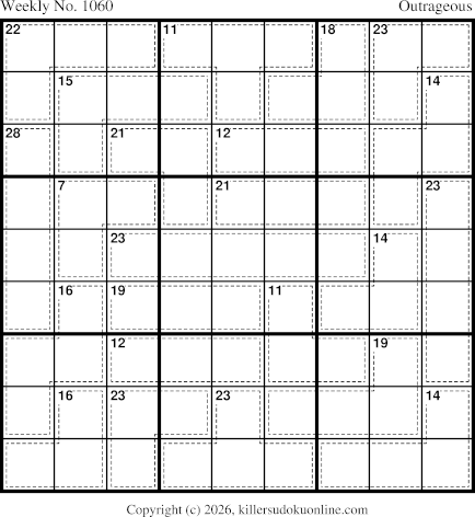 Killer Sudoku for 5/4/2026