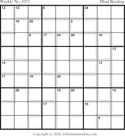 Killer Sudoku for 8/3/2026
