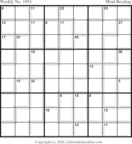 Killer Sudoku for 3/23/2026