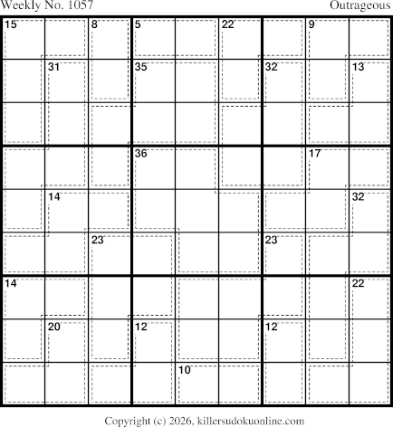 Killer Sudoku for 4/13/2026