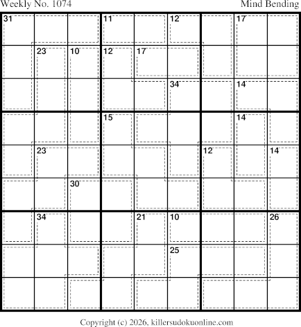 Killer Sudoku for 8/10/2026