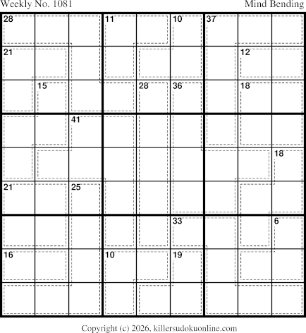 Killer Sudoku for 9/28/2026