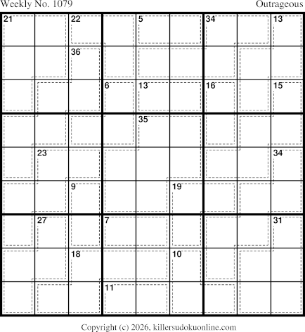 Killer Sudoku for 9/14/2026